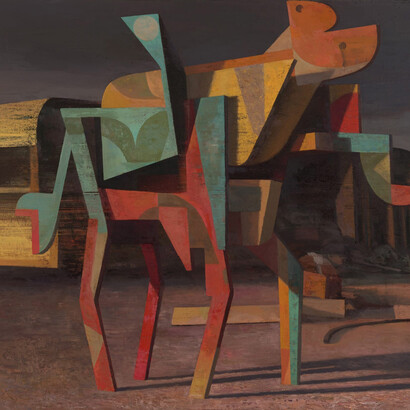 Daniel Dove, Slab citizen (detail), 2025. Courtesy of Philip Martin Gallery