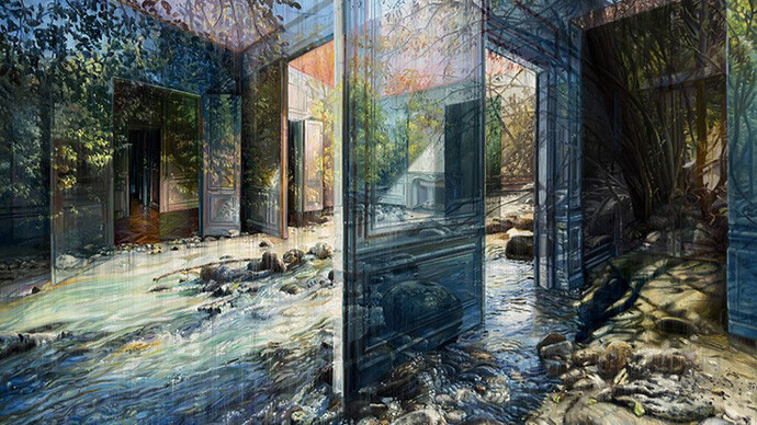 Jacob Brostrup, Continuous stream (detail). Courtesy of Galeria Contrast