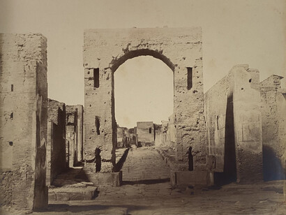 Gabriel Ivanovič de Rumine, Pompei, Via di Mercurio, 1859. Courtesy of Museo Archeologico Nazionale