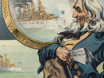 Udo Kepleer, Magnified security (detalle), Revista Puck, mayo de 1908