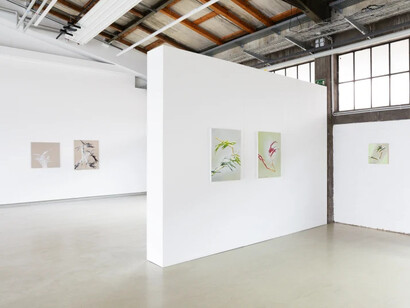 Shan Fan, Bambus im portrait, ausstellungsansicht. Mit freundlicher genehmigung von Tom Reichstein Contemporary