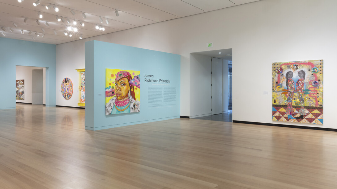 Jamea Richmond Edwards, Another world and yet the same, exhibition view. Courtesy of the Wellin Museum of Art