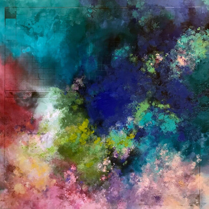 Diane Burko, Coral quartet #1 (detail), 2018. Courtesy of Cristin Tierney Gallery