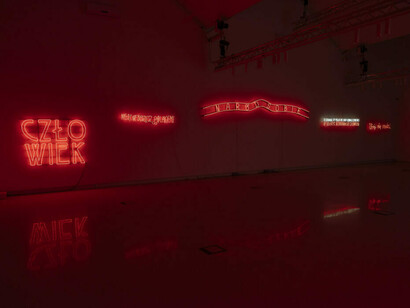 Hubert Czerepok, The enemy is love, exhibition view. Courtesy of Municipal Gallery Arsenał