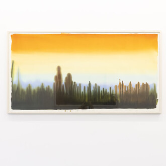 Juan Manuel Rodríguez, Amanecer infinito, vista de exhibición. Cortesía de Galería Xippas