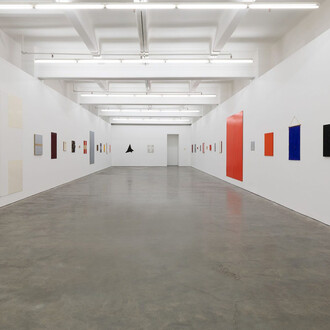 John Nixon, Artist of the monochrome, works from 1968 — 2020, exhibition view. Courtesy of Anna Schwartz Gallery