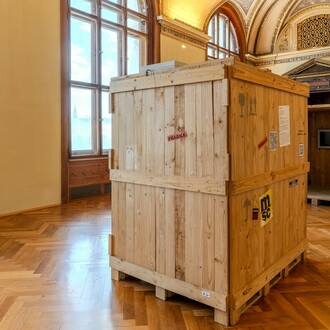 Verfrachtet, ausstellungsansicht. Mit freundlicher genehmigung des Naturhistorischen Museums Wien