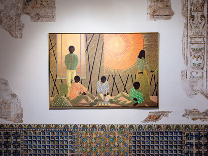 Jem Perucchini, El alma diáfana de una mañana inmóvil, vista de exhibición. Cortesía del Centro Andaluz de Arte Contemporáneo. Foto por Pepe Morón