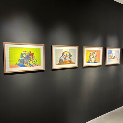 Lorenzo Mattotti, Momentum, exhibition view. Courtesy of Philippe Labaune Gallery