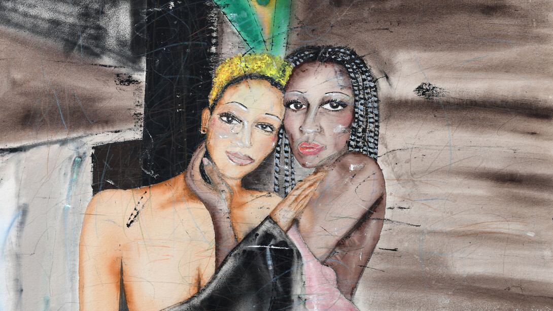 Miles Regis, Fire (detail), 2025. Courtesy of Von Lintel Gallery