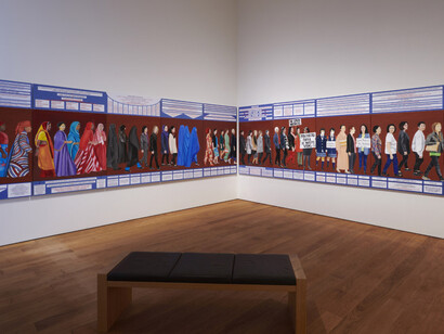 Verschiedene künstler, Seven paintings – Seven encounters, ausstellungsansicht. Mit freundlicher genehmigung von Mudam