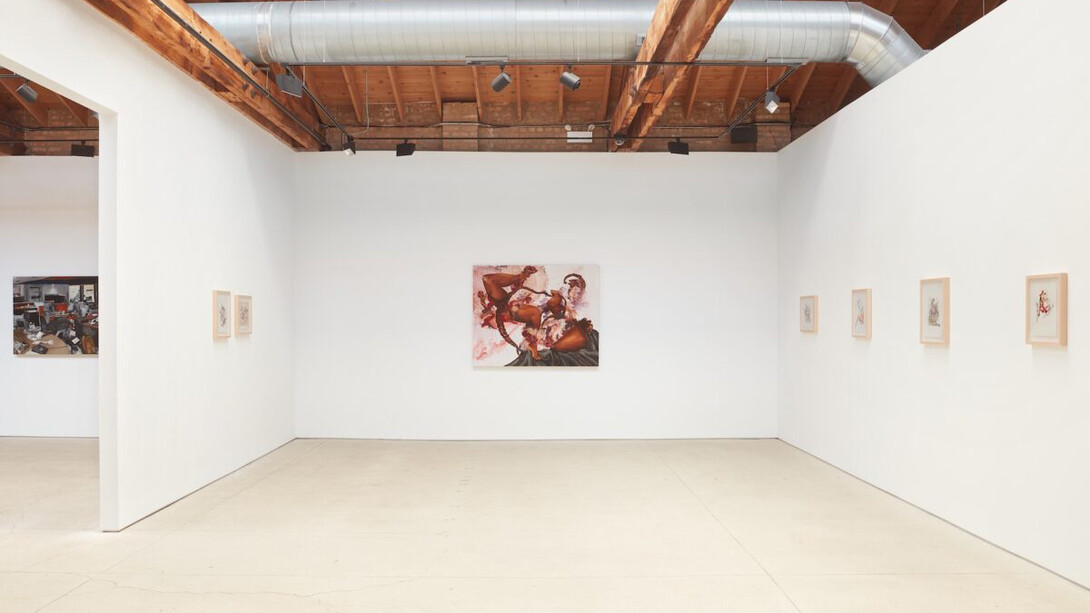 Debra Cartwright, Wandering womb: From myth to market, exhibition view. Courtesy of Anthony Gallery