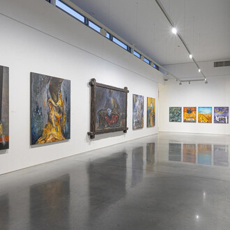 Ivan Pavle, Wandering through the labyrinth, exhibition view. Courtesy of Danubiana