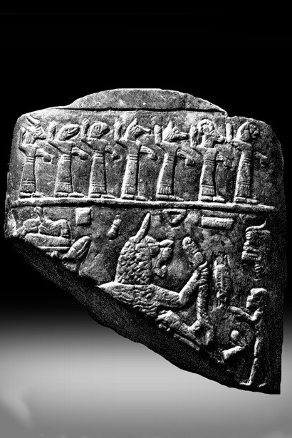 Frammento di talismano utilizzato per esorcizzare i malati, epoca assira