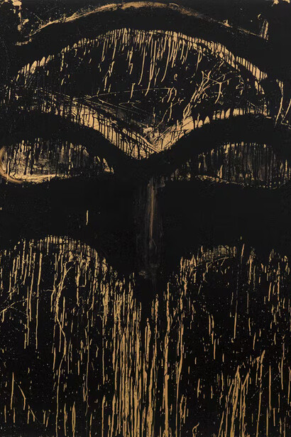 Joyce Pensato, Golden Batman (detalle), 2014. Cortesía del Institute of Contemporary Art