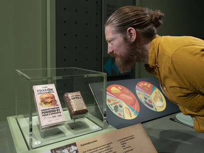 Future of food, exhibition view. Courtesy of Science Museum