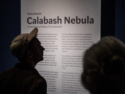 Tabita Rezaire, Calabash nebula: cosmological tales of connection, exhibition view. Courtesy of Weltmuseum Wien