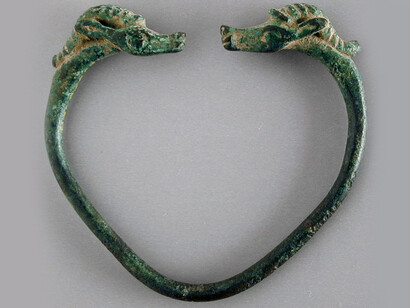 Bracelets made of cast bronze, dating from circa 1000–650 B.C., originating from western Iran