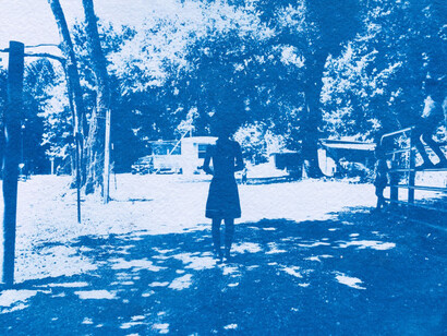 LeXander Bryant, Prestwick - Cyano 10 (detail), 2025. Red Arrow Gallery