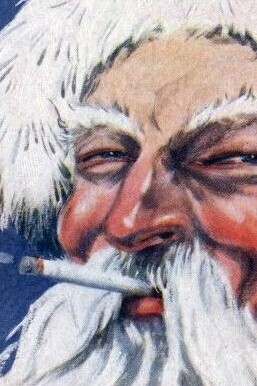 Anuncio publicitario navideño de cigarrillos Murad, 1915