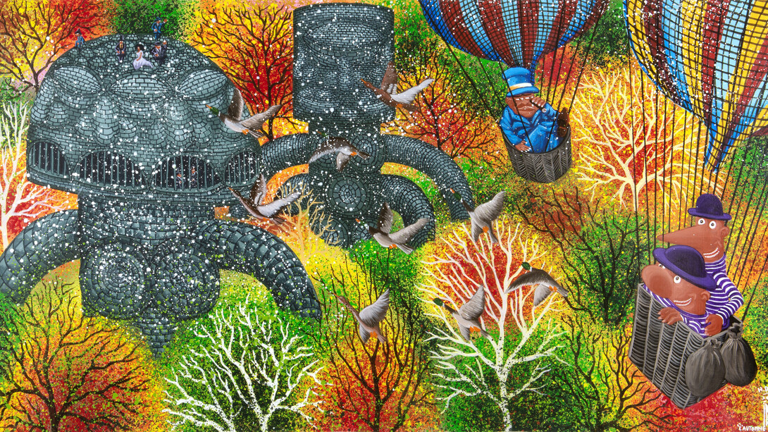 Hervé Di Rosa, L'automne des idoles (detail), 2025. Courtesy of Galerie Templon