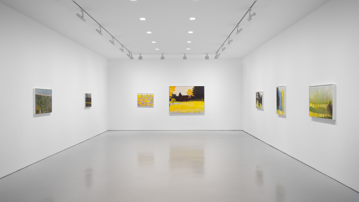 Wolf Kahn, exhibition view. Courtesy of Miles McEnery Gallery