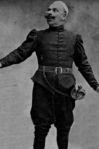 Coquelin Ainé, nel 1897 interpreta Cyrano a teatro in "Cyrano de Bergerac". Foto di Nadar