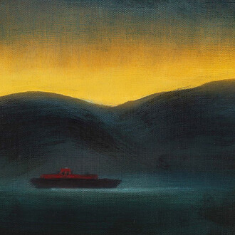 Kathryn Lynch, Boat on the Hudson (detail), 2023. Courtesy of Sears-Peyton Gallery