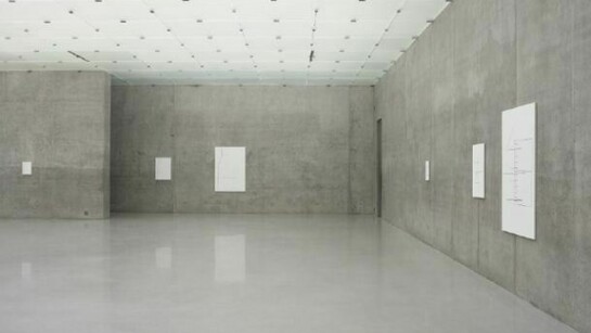 Installation view of Clichés 1-6 as part of Florian Pumhösl’s ‘Spatial Sequence’ exhibition at Kunsthaus Bregenz, 2012