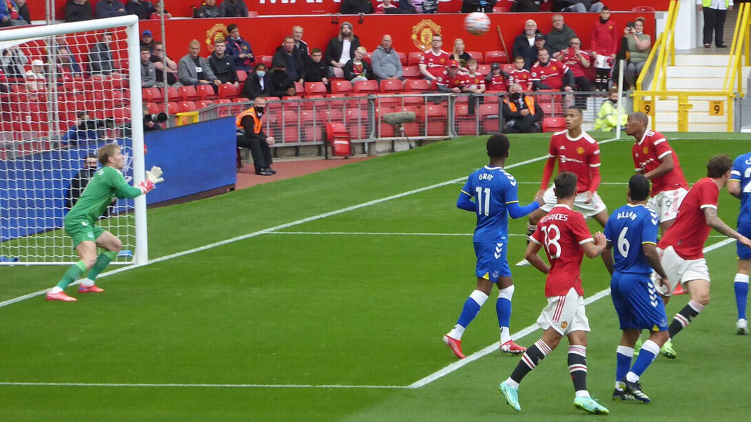 Manchester United s'impose 4-0 face à Everton lors d'un match amical à Old Trafford, dans le Metropolitan Borough de Trafford, Grand Manchester, Angleterre, le 7 août 2021