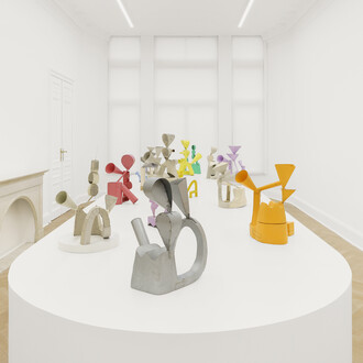 Thomas Kiesewetter, À côté des apparences, auprès des fantômes, vue de l'exposition. Avec l'aimable autorisation de Sorry We're Closed. Photo par HV Studio