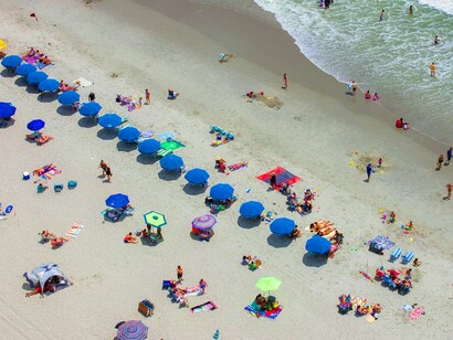 A crowded summer day at Myrtle Beach — where the beauty of the coast meets the strain of over-tourism
