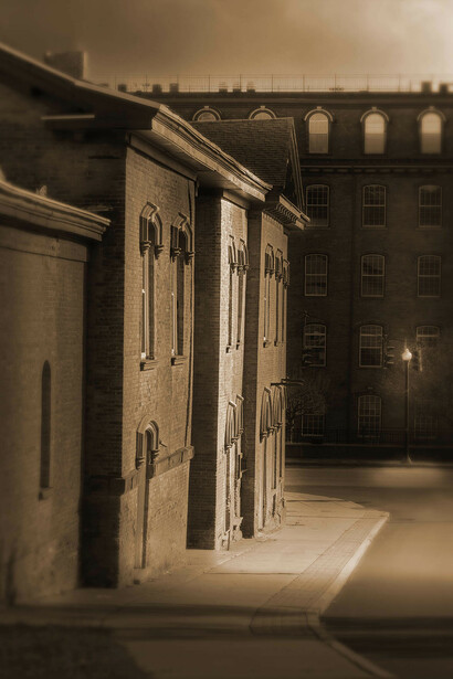 James Bleecker, Vliet street evening, Cohoes (detail), 2024. Courtesy of Carrie Haddad Gallery