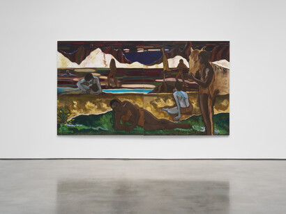 Gideon Appah, Beneath night and day, exhibition view. Courtesy of Pace Gallery