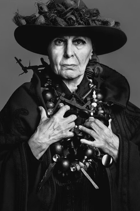 Richard Avedon, Louise Nevelson, sculptor, New York, May 13 (détail), 1975. Avec l'aimable autorisation du Montreal Museum of Fine Arts