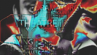 Antropologia di una macchia attoriale Carmelo Bene. Opera digitale di Luca Macchiavelli, 2016, dettaglio