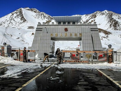 Khunjerab Pass, situated in Gilgit-Baltistan, marks the international border between Pakistan and China