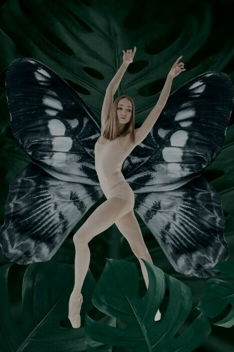 A woman transforming into a butterfly—a powerful symbol of self-compassion, personal growth, and the act of letting go