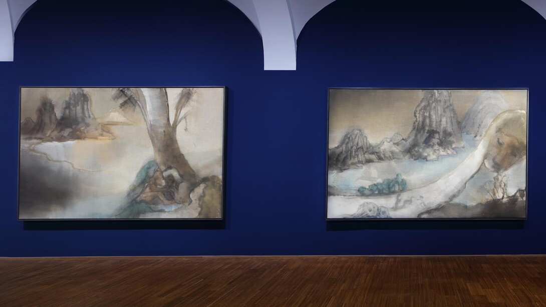 Leiko Ikemura, Motherscape, ausstellungsansicht. Mit freundlicher genehmigung des Albertina Museums