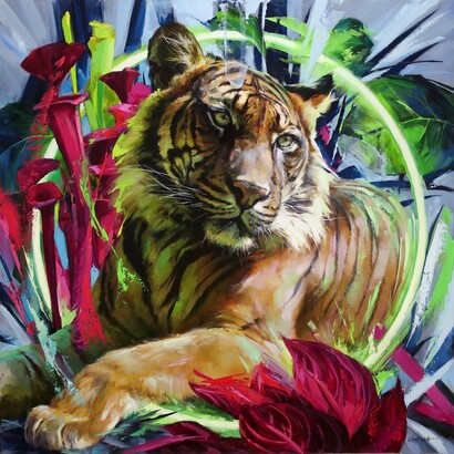 Lindsey Kustusch, The sumatran tiger, 2023. Courtesy of Abend Gallery