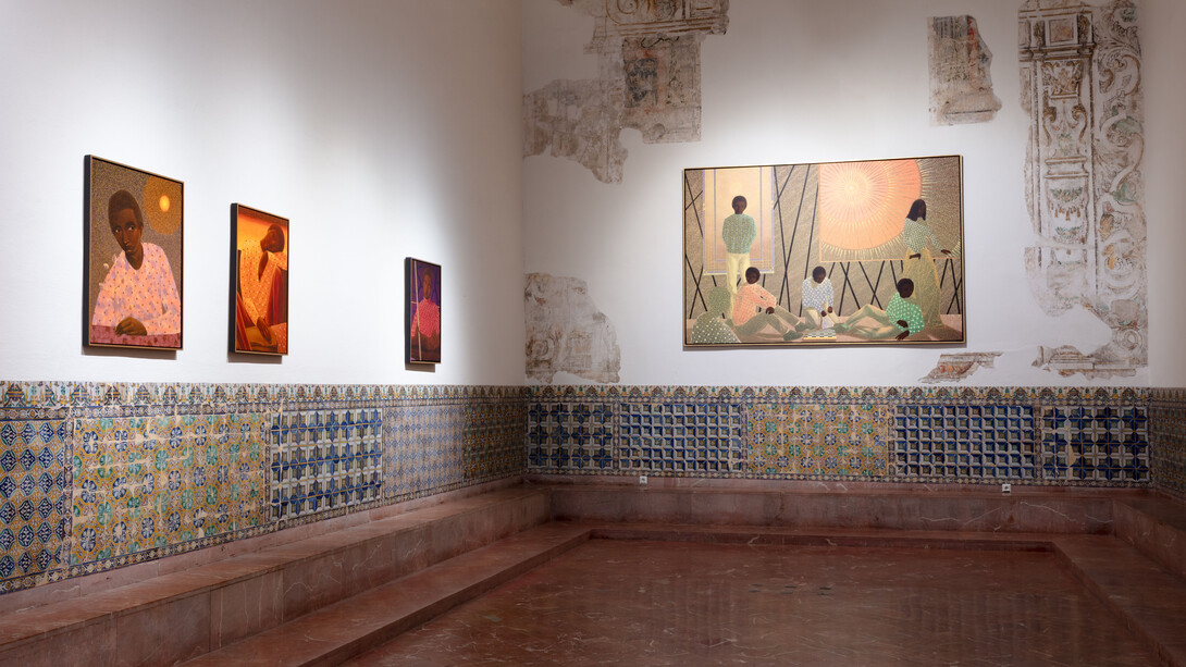 Jem Perucchini, El alma diáfana de una mañana inmóvil, vista de exhibición. Cortesía del Centro Andaluz de Arte Contemporáneo. Foto por Pepe Morón
