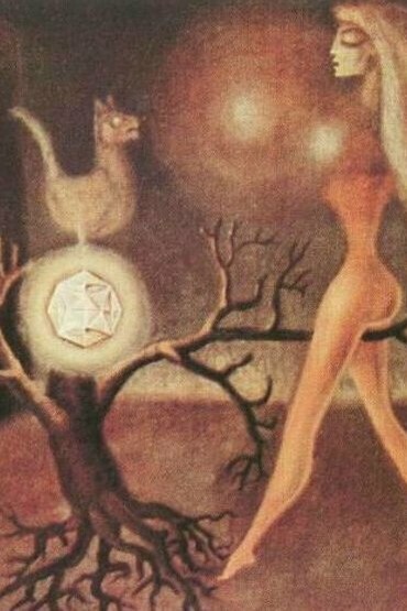 Victor Brauner, La pietra filosofale, olio su tela, 1940, Musée d'Art moderne et contemporain de Saint-Étienne Métropole, Francia