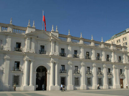 Palacio de La Moneda (The Mint Palace) in Santiago, Chile