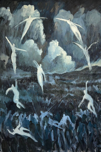 Hugo Winder-Lind, Ghosts and circles (detail). Courtesy of Isabel Sullivan Gallery