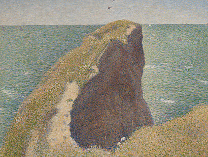 Georges Seurat, Le bec du hoc, grandcamp, 1885. Courtesy of the National Gallery © Tate