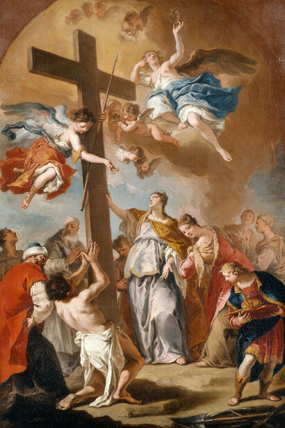 Nicola Grassi, Sebastiano Ricci, The discovery of the holy cross by Empress Helena (detail), 1734/35. Courtesy of DomQuartier Museum