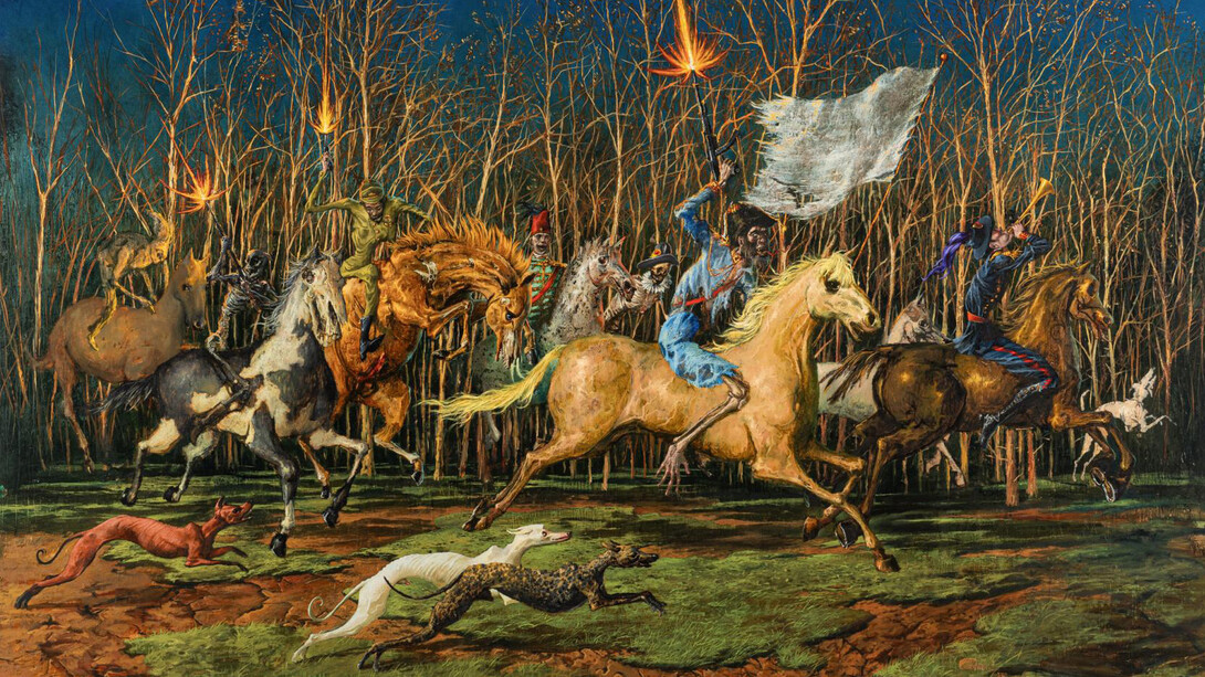 Francesco De Grandi, L’Armata degli assurdi (detail), 2025. Courtesy of Rizzuto Gallery