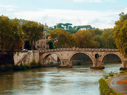 The Tiber is the third-longest river in Italy and the longest in Central Italy. It rises in the Apennine Mountains of Emilia-Romagna and flows for 406 kilometers through Tuscany, Umbria, and Lazio, where it is joined by the River Aniene before reaching the Tyrrhenian Sea between Ostia and Fiumicino