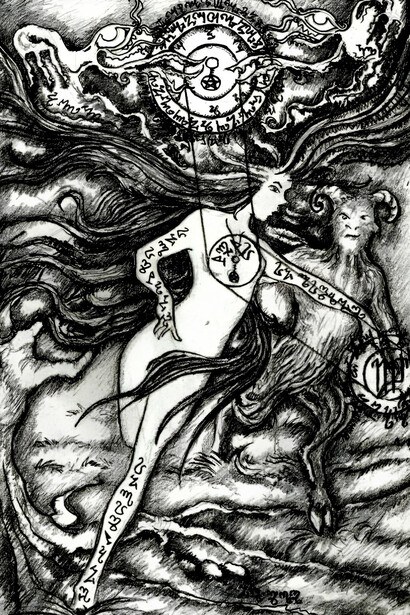 Nicolò Mulè, 20 tavole della strega Gualina Stabiosa (Upui). Cortesía de la Catedral ex Macello