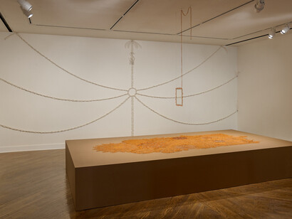 ektor garcia, loose ends, exhibition view. Courtesy of San Jose Museum of Art